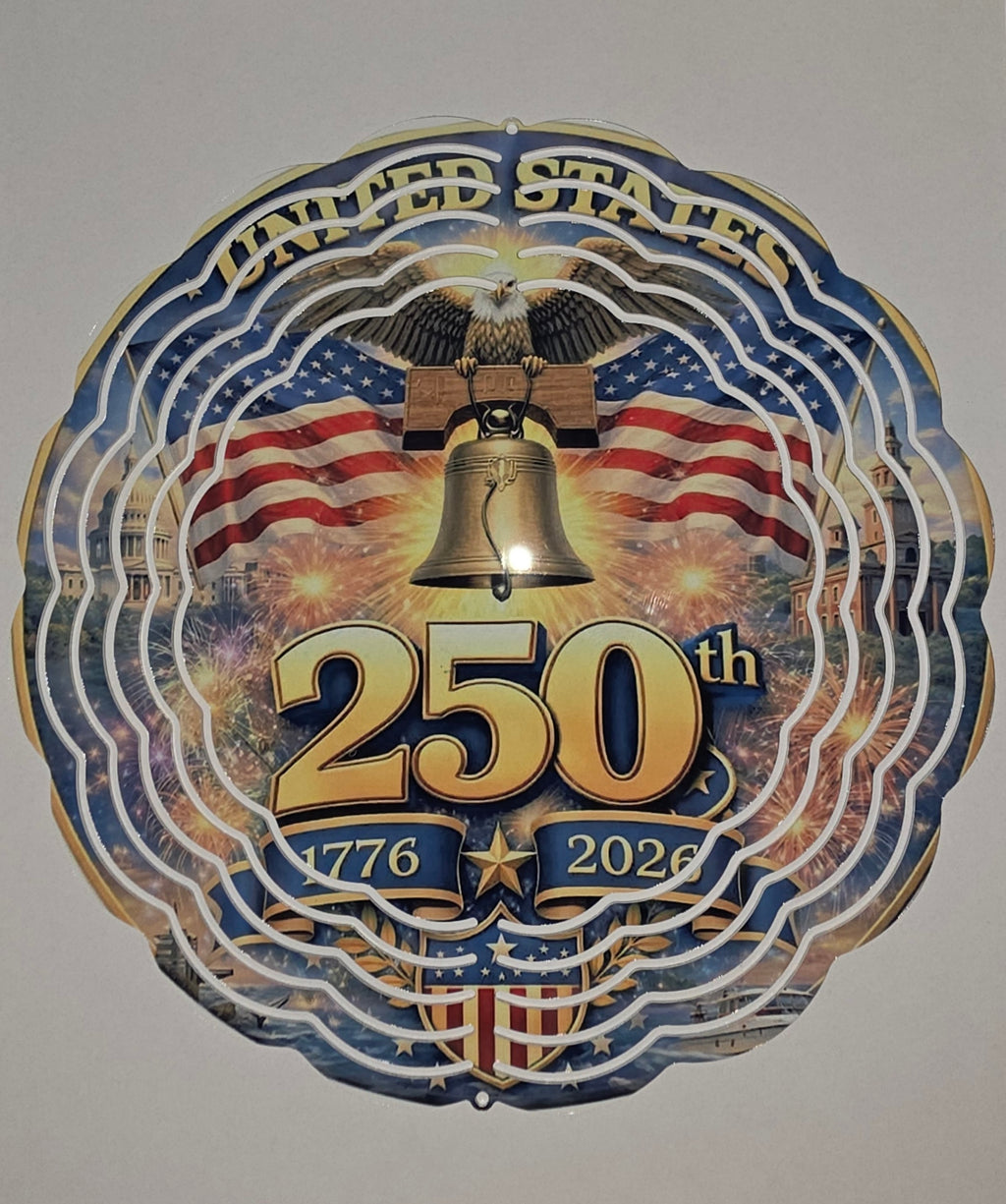 Patriotic 250th celebration  Wind Spiner