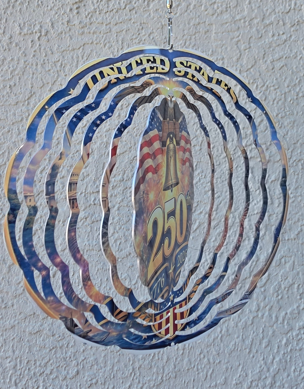 Patriotic 250th celebration  Wind Spiner