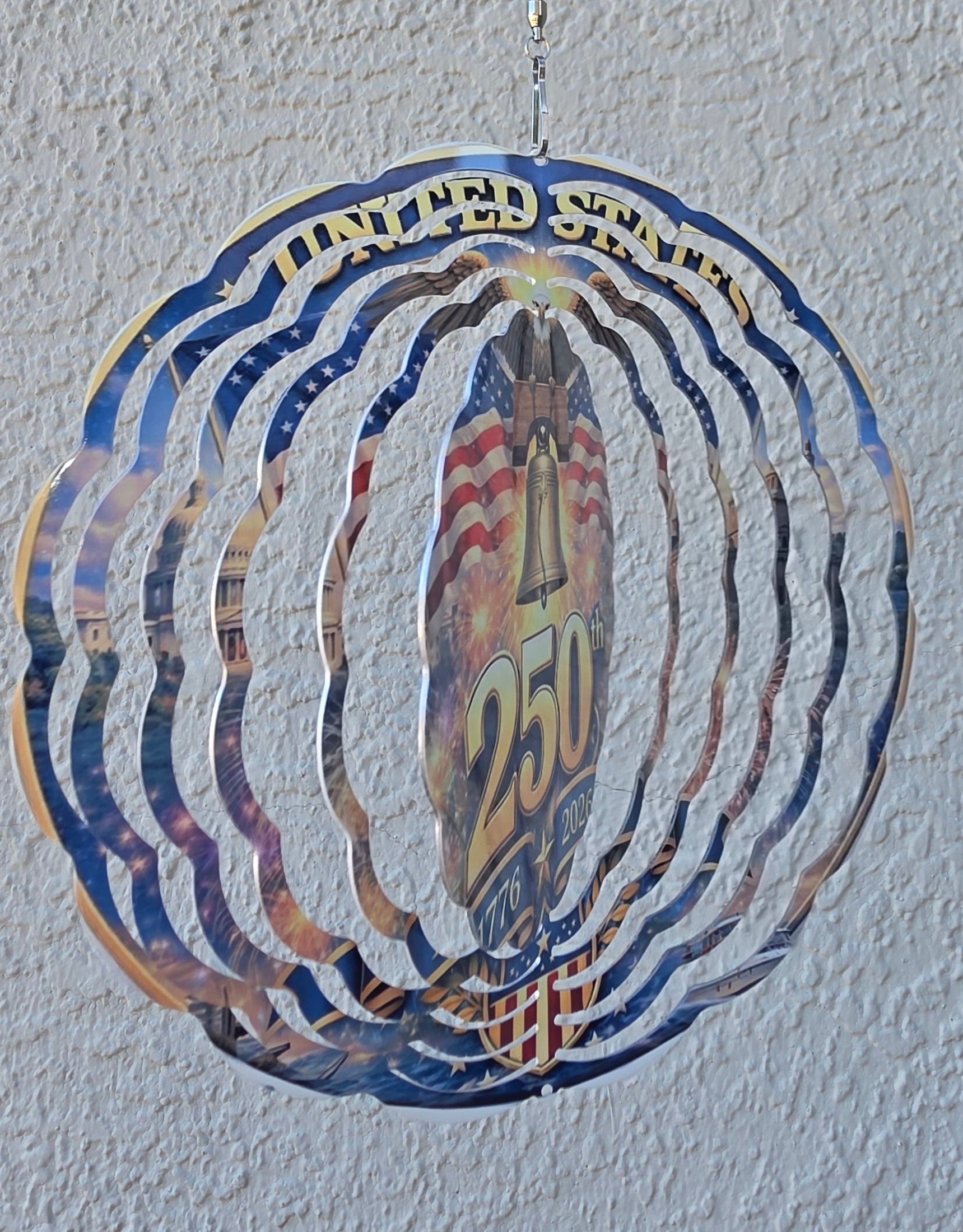 Patriotic 250th celebration  Wind Spiner