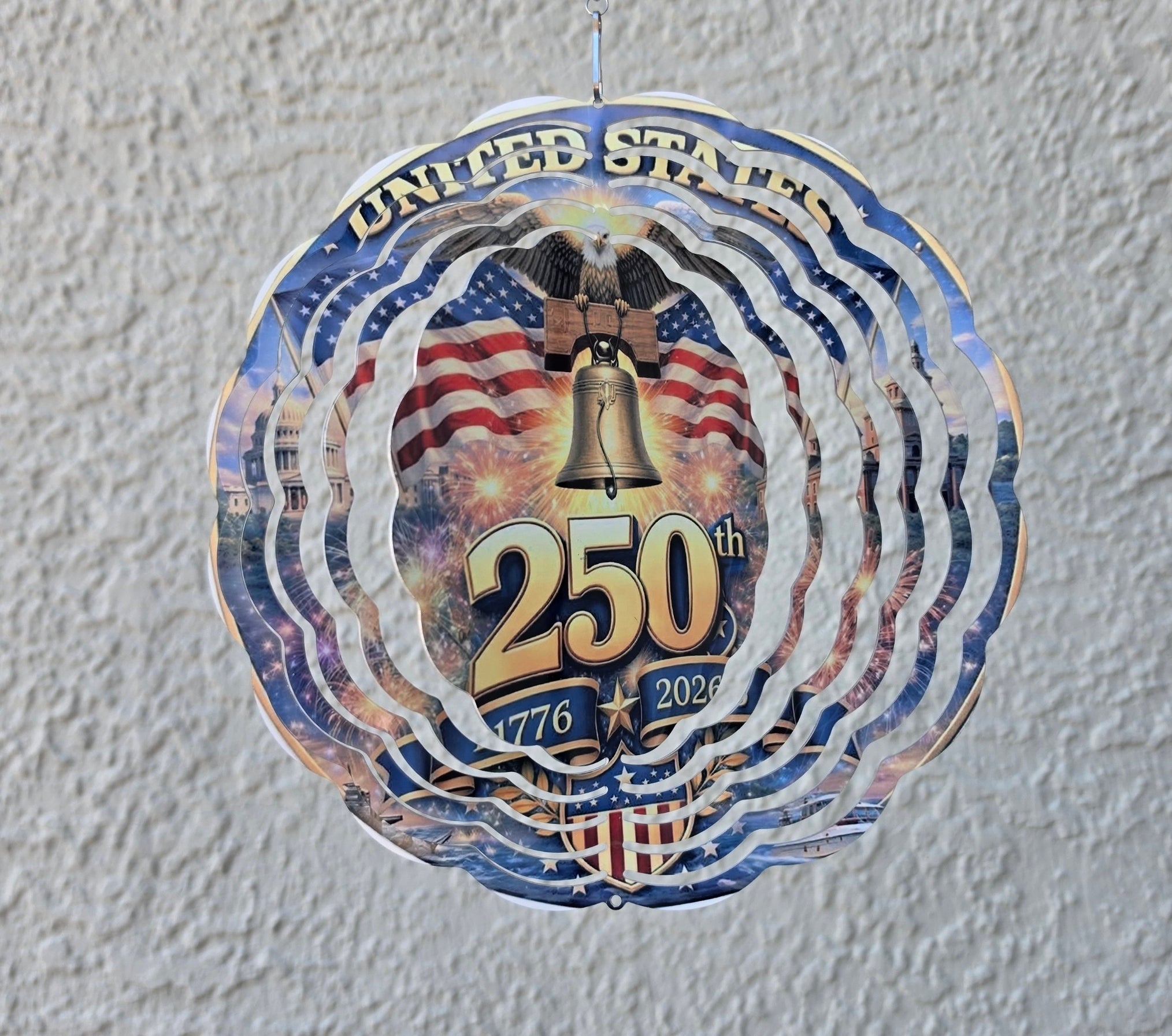 Patriotic 250th celebration  Wind Spiner