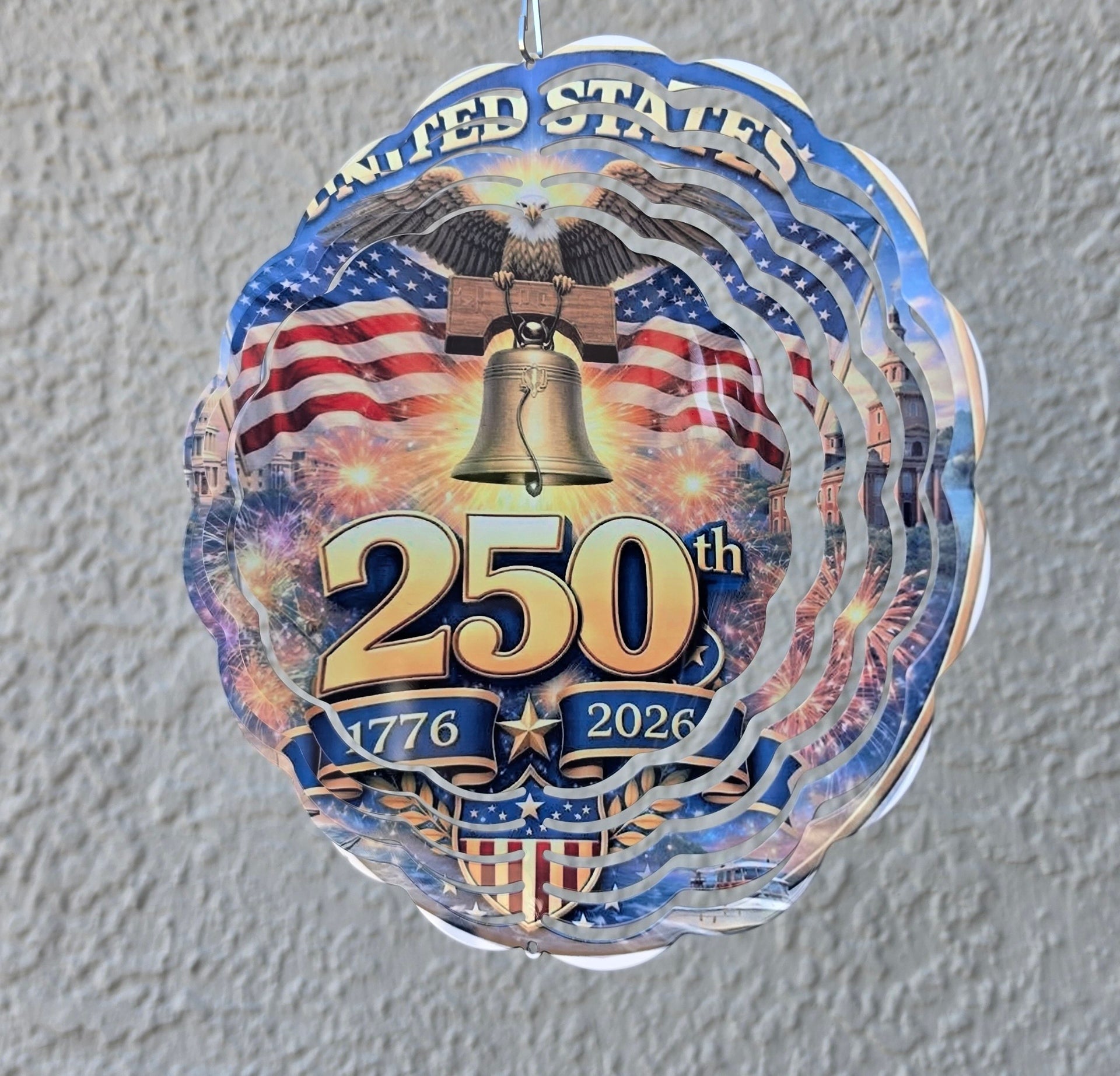 Patriotic 250th celebration  Wind Spiner