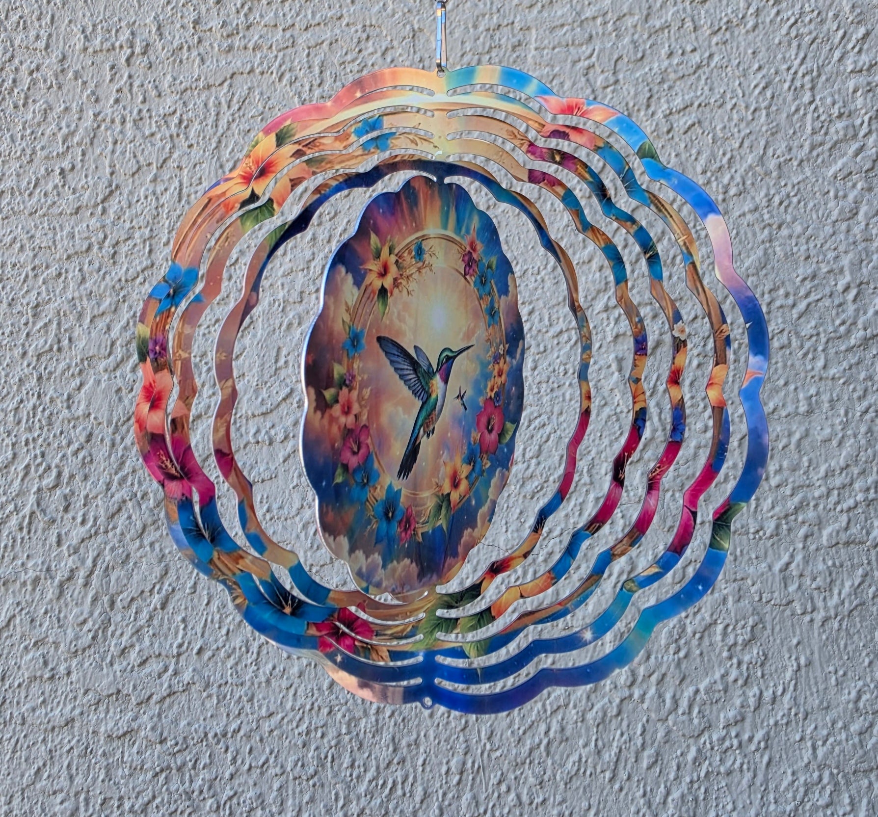 humming bird wind spinner
