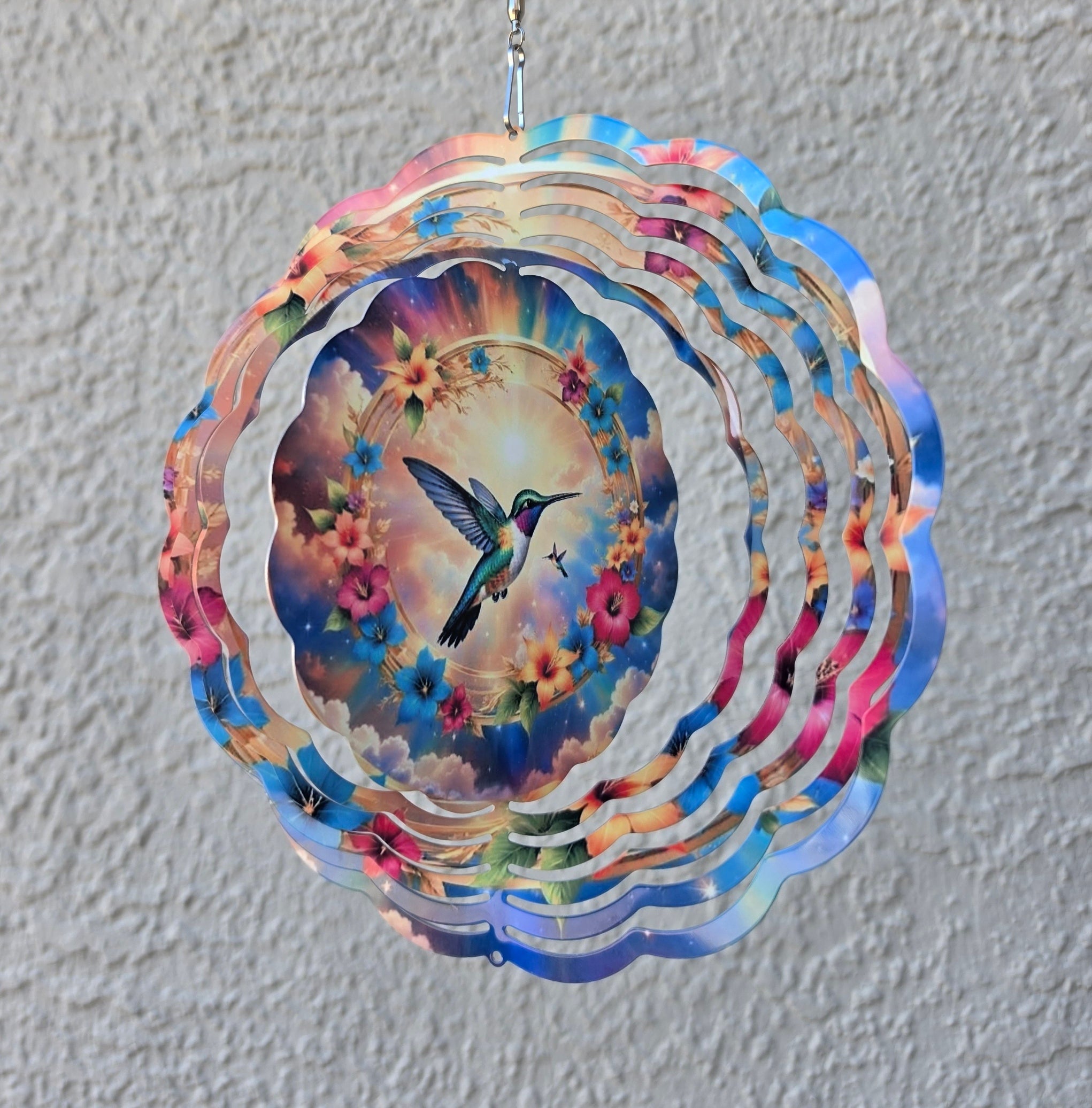 humming bird wind spinner