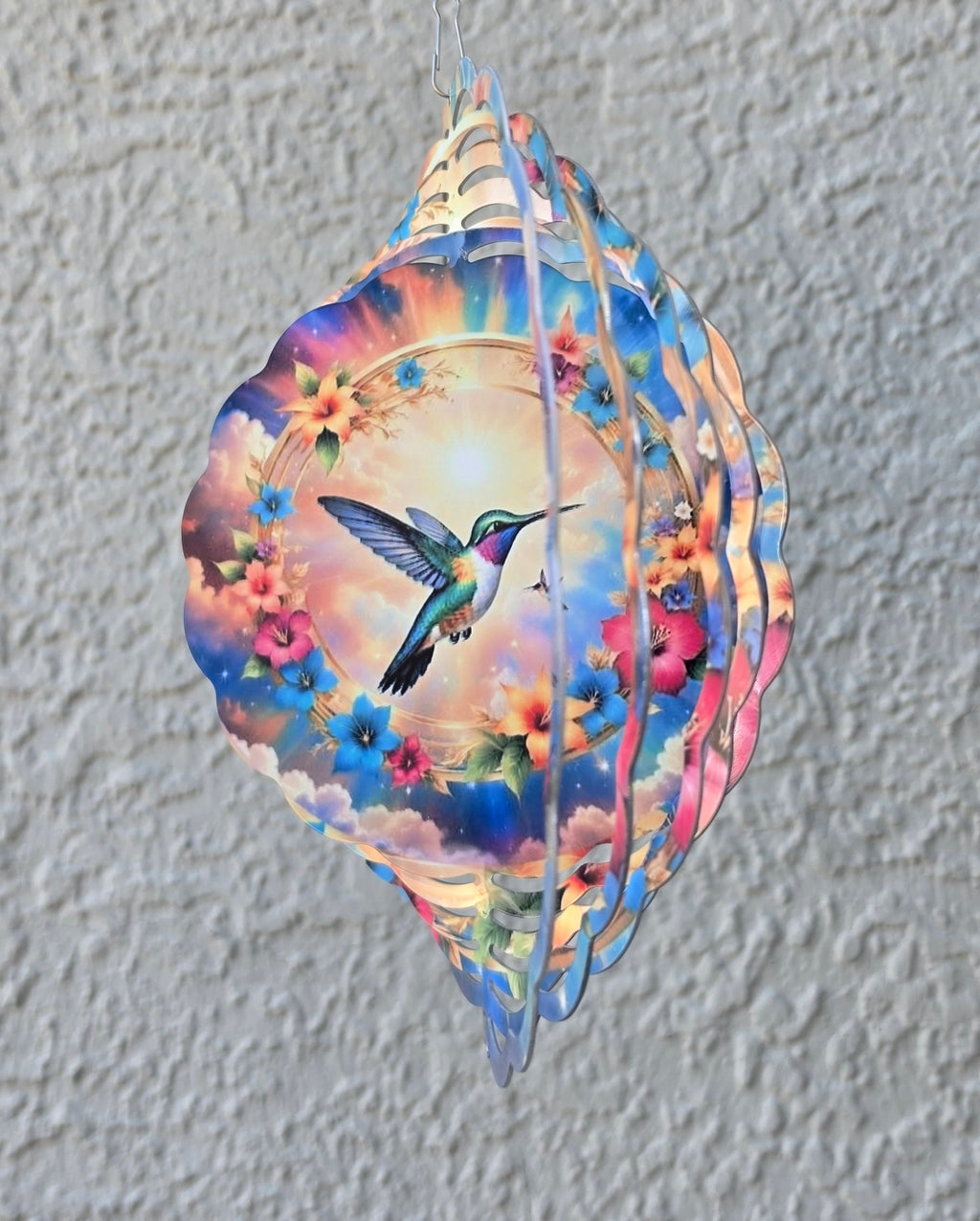 humming bird wind spinner