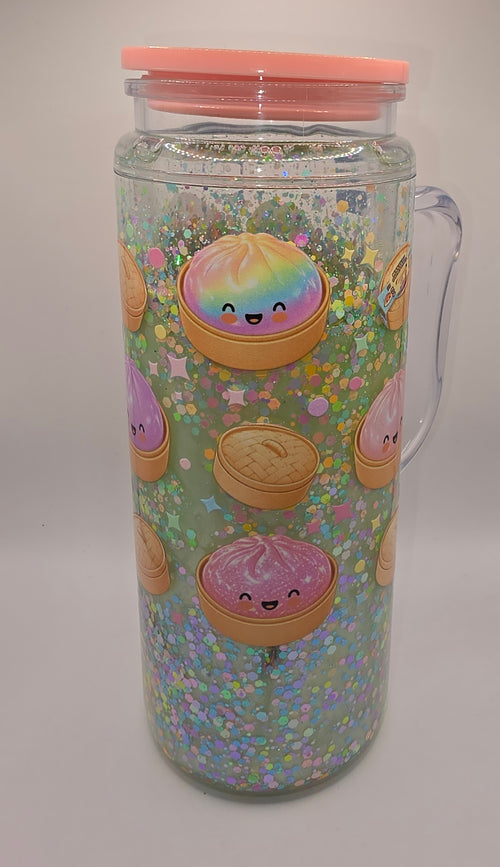 20Oz Acrylic Plastic Snow Globe Cups with Handle dumpling