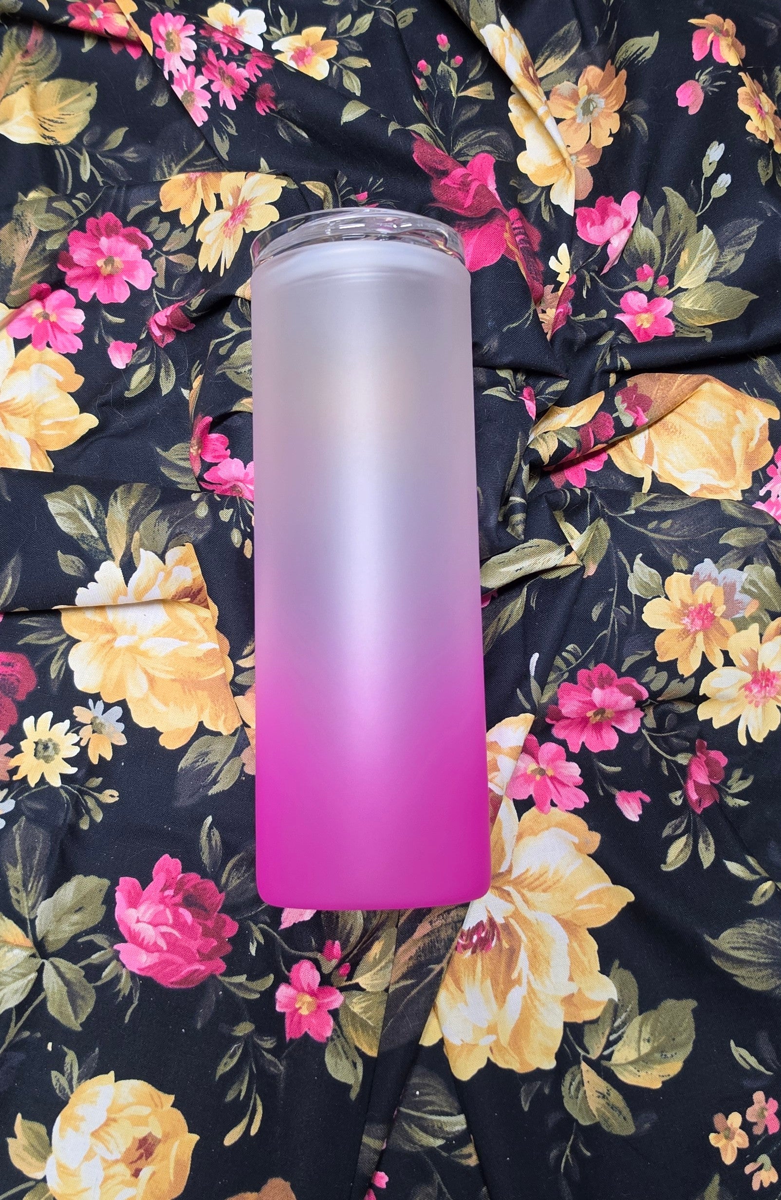 custom 20oz gradient glass tumbler