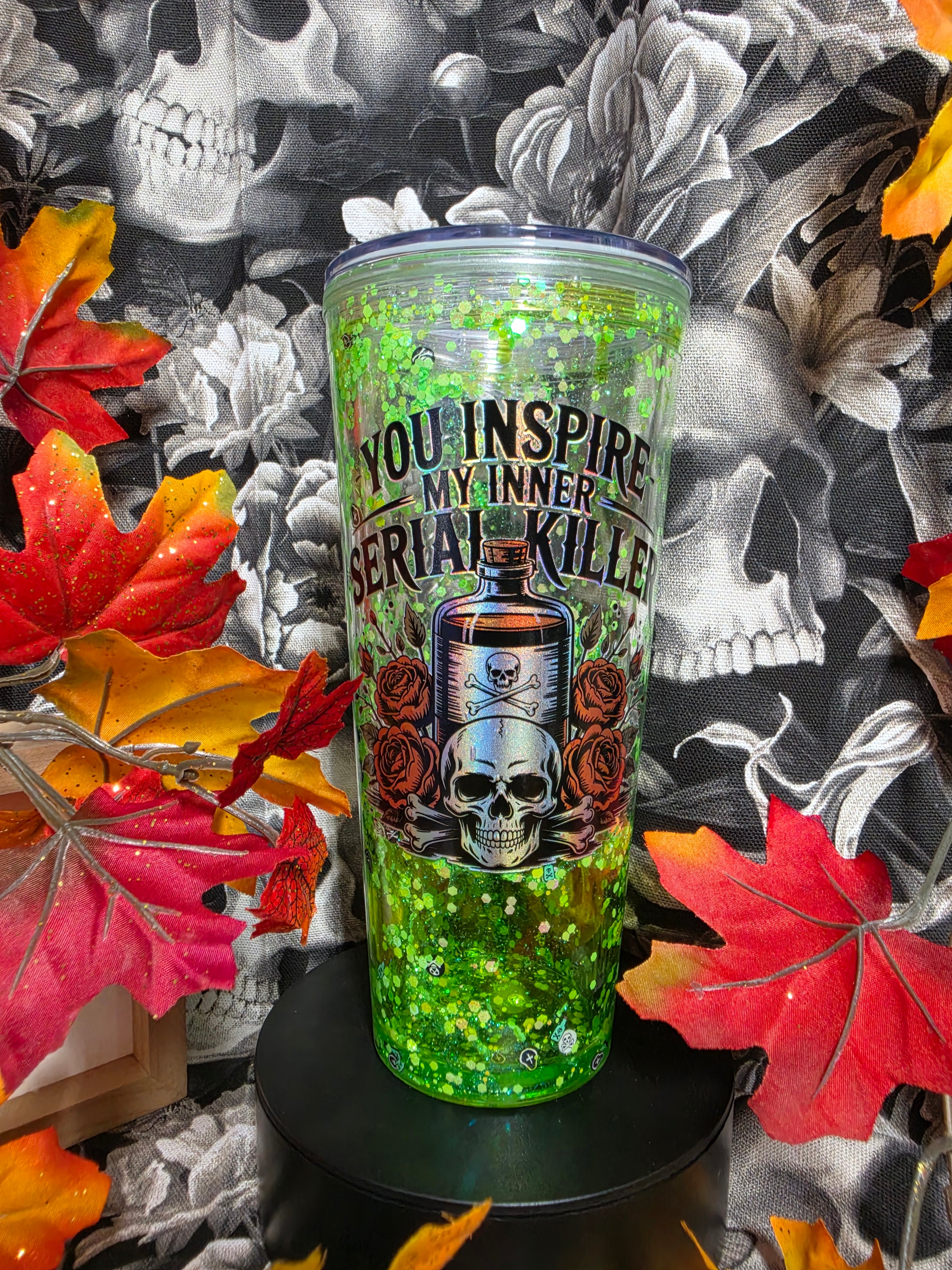 you inspire 24 oz snow globe tumbler