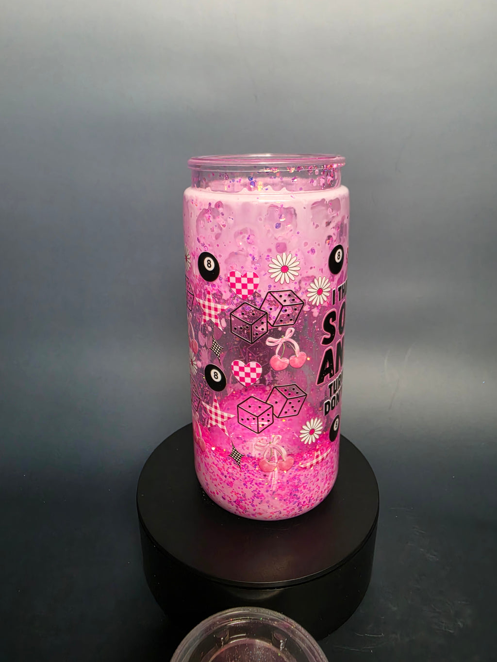 Social Anxiety 20 oz snow globe tumbler