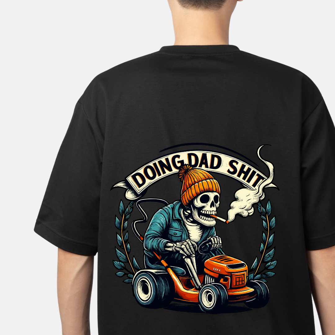 Short sleeve shirt doing dad stuff