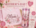 Mothers day shirt and 20 oz glass snow globe tumbler conbo