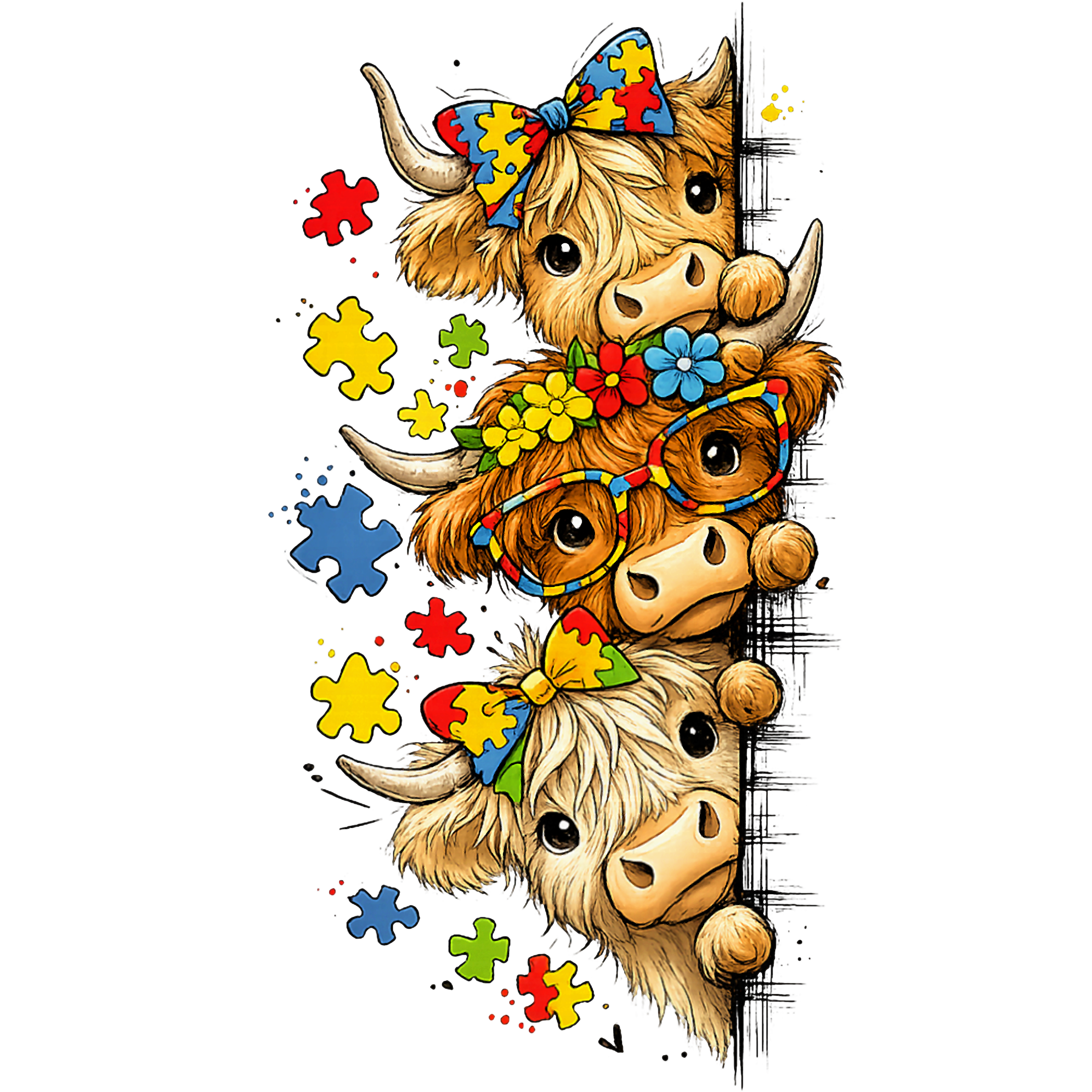 Cow's wraps and T shirt