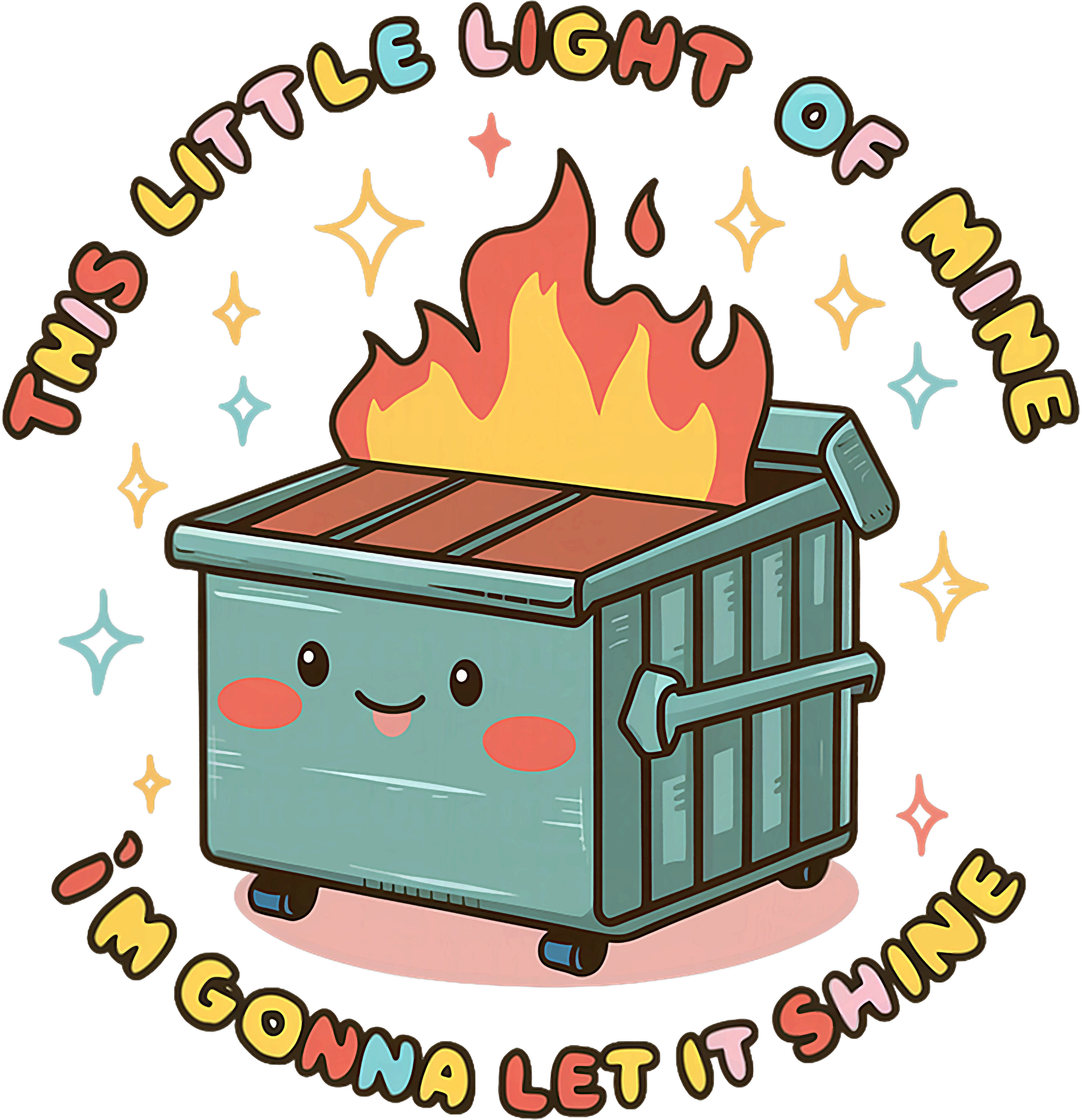 Dumpster Firer tumbler wrap