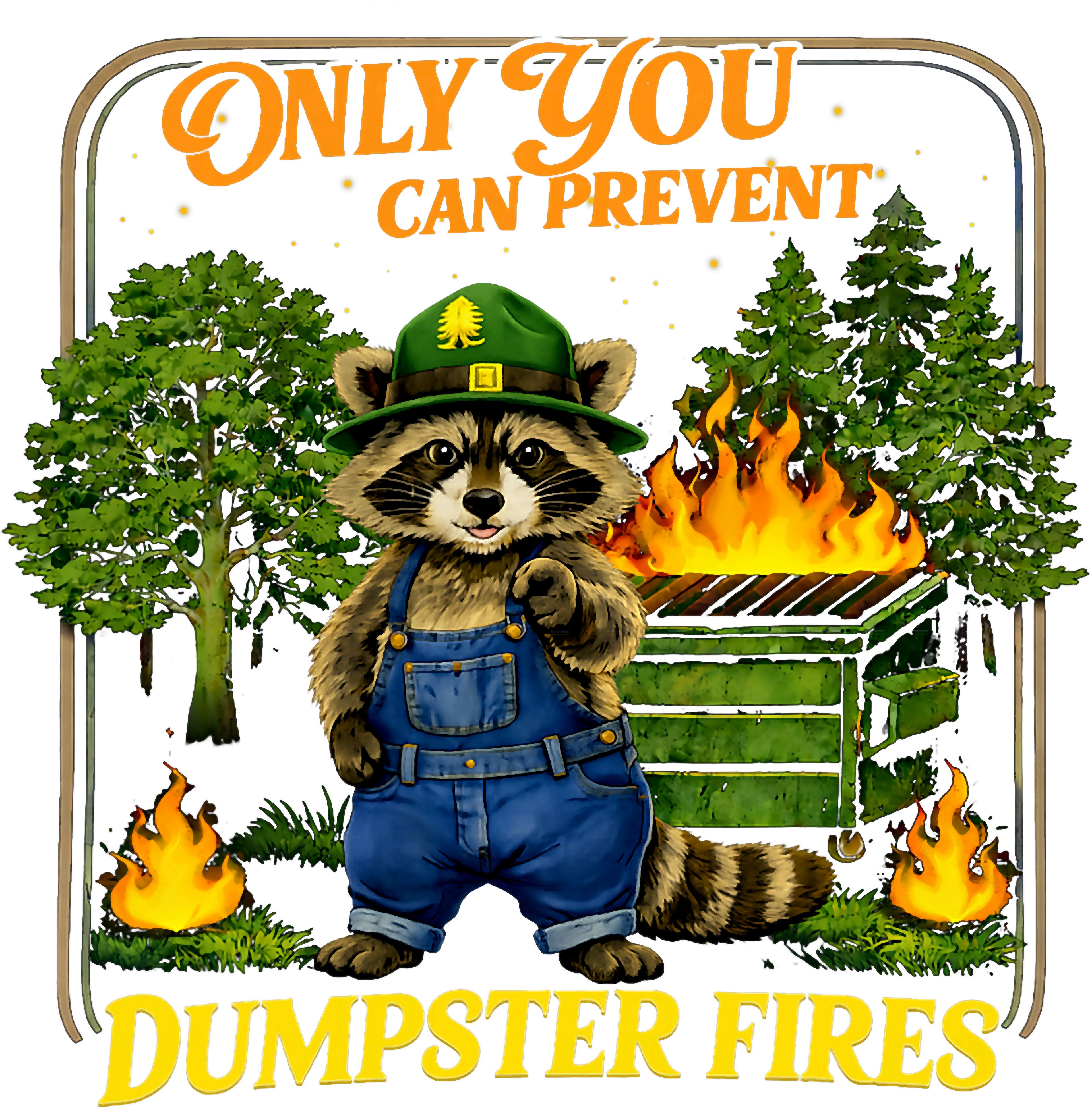 Dumpster Firer tumbler wrap