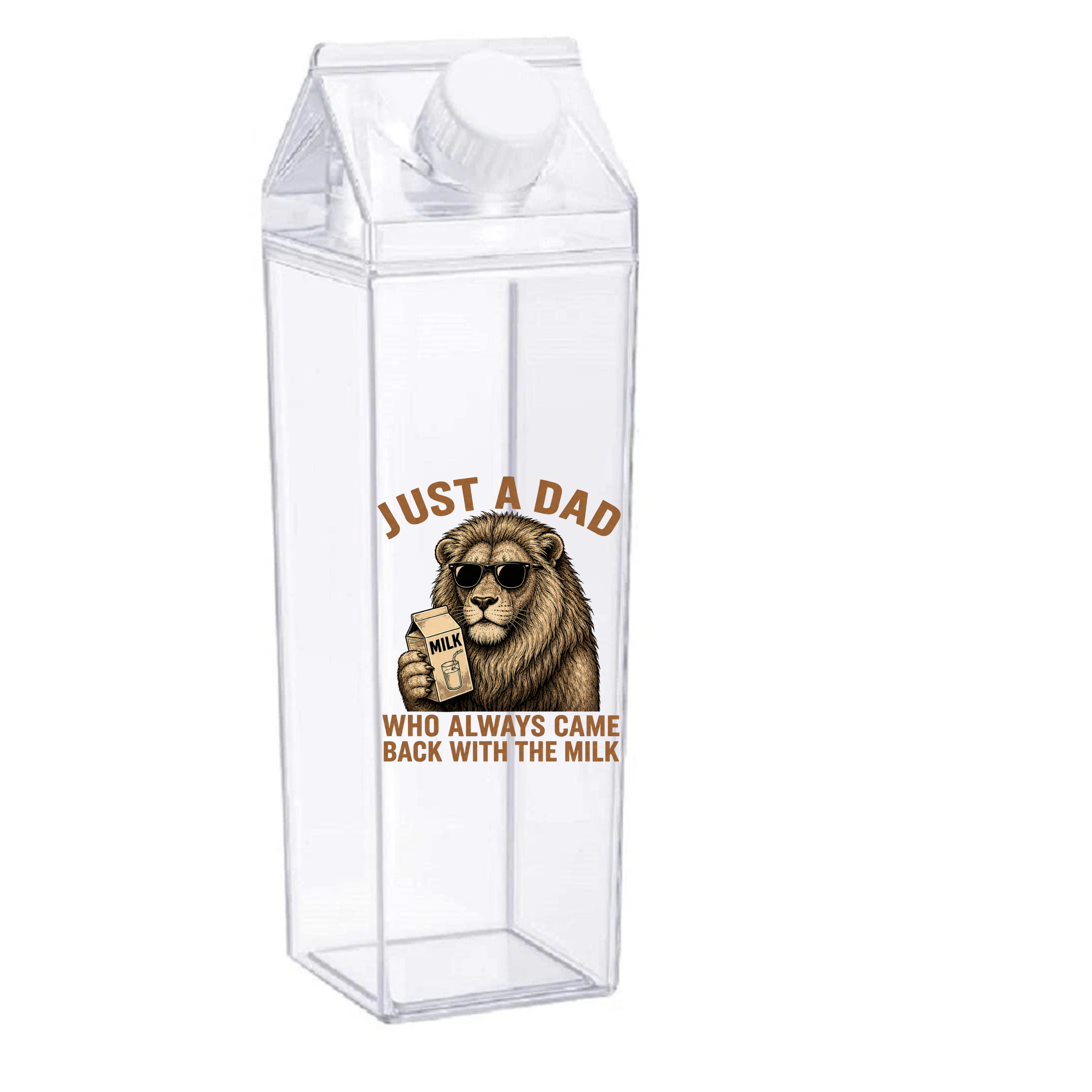 Hilarious Fathers day gag milk container