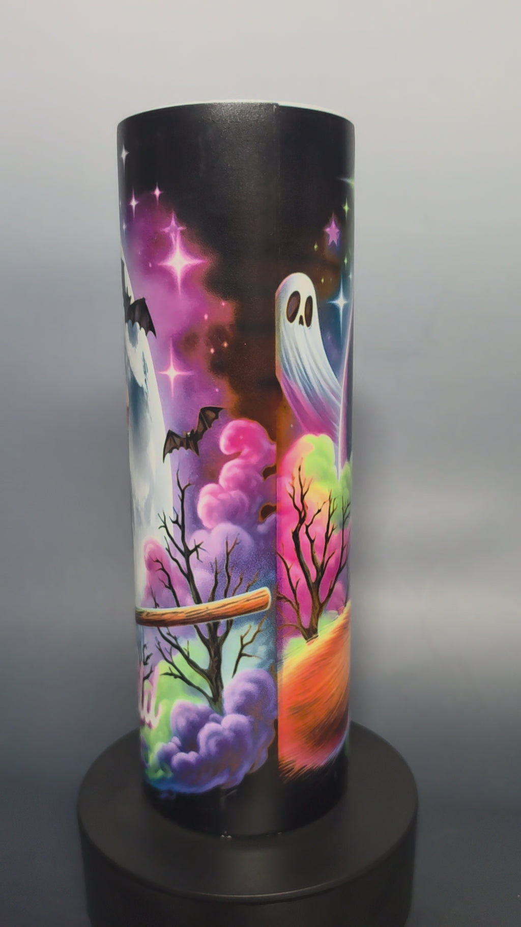 30oz glow in the dark, wicked and wild, witch tumbler