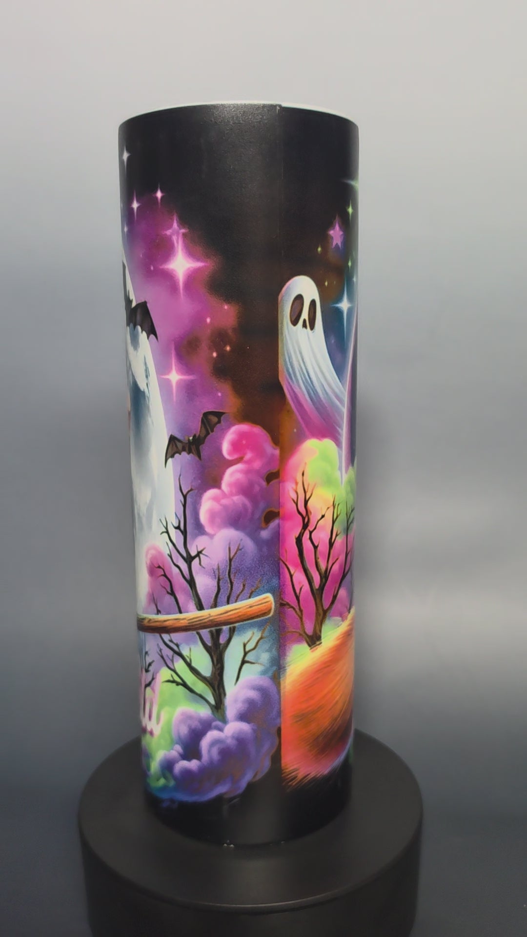 30oz glow in the dark, wicked and wild, witch tumbler