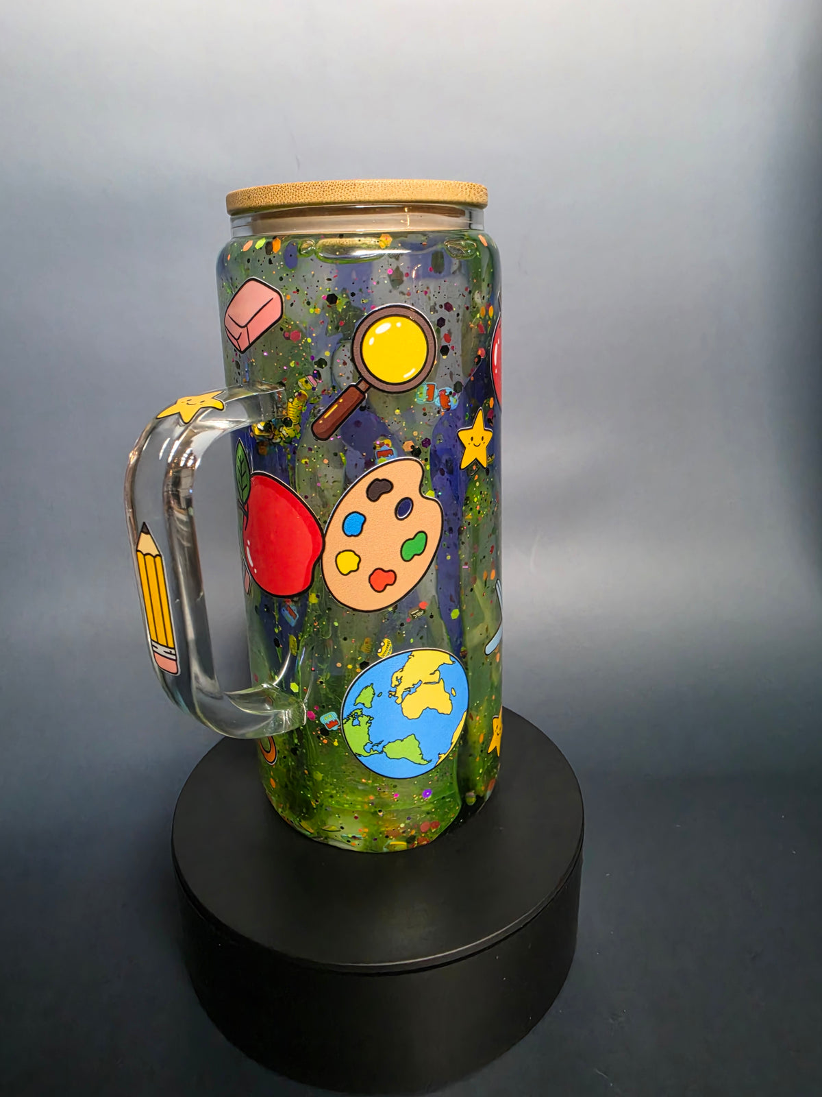 20oz teachers appreciation glass tumbler