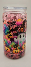 Glow in the dark 16oz snow glow tumblr with ghost