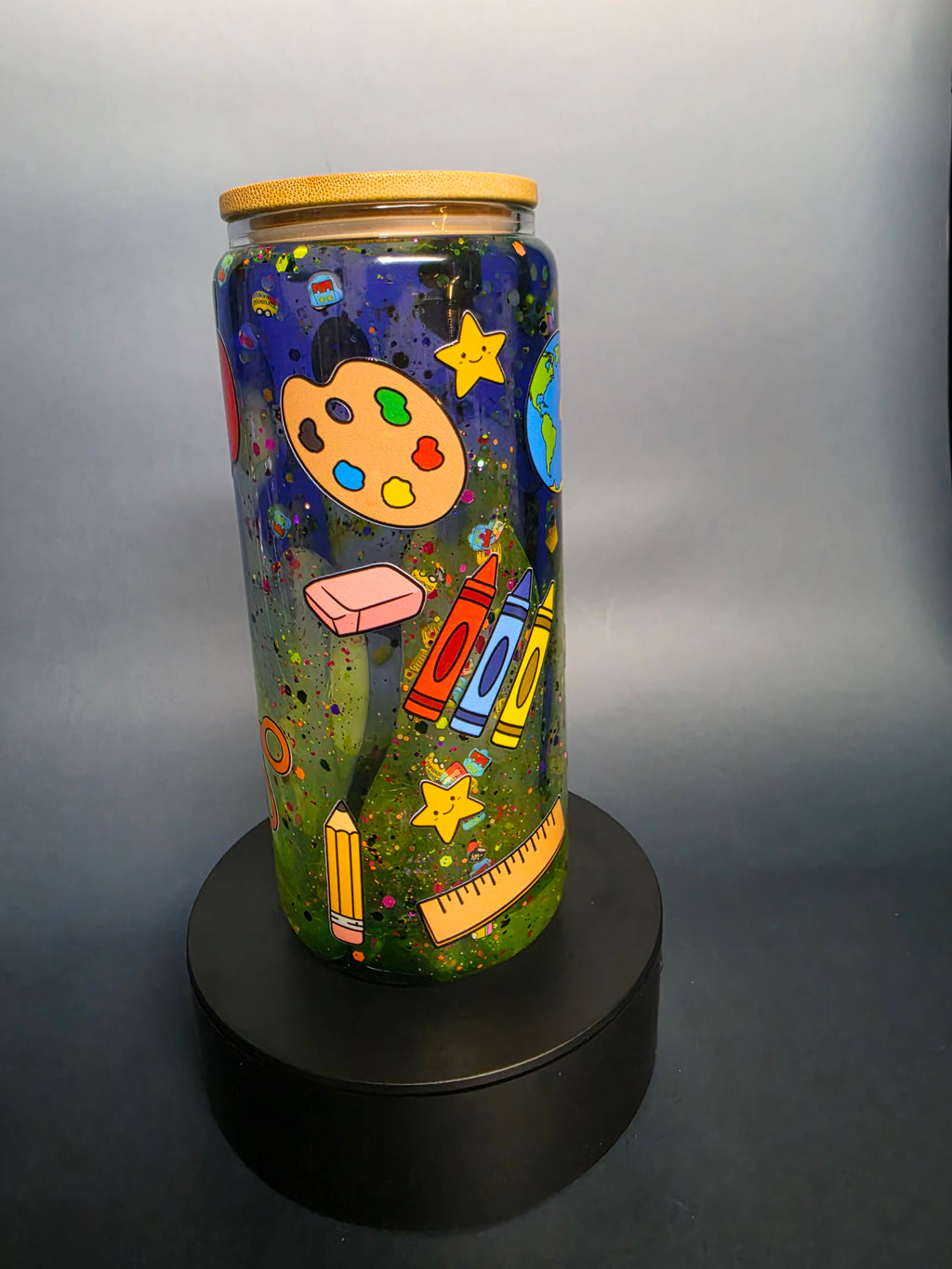 20oz teachers appreciation glass tumbler