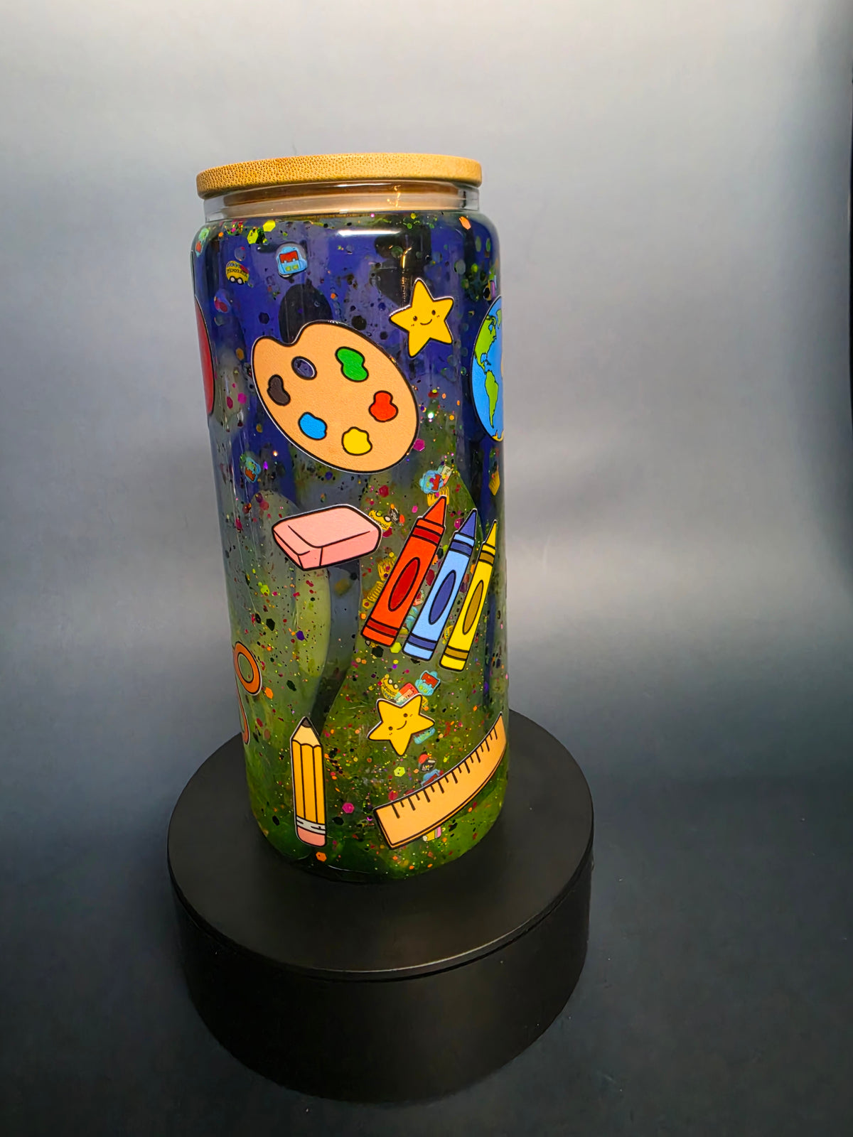 20oz teachers appreciation glass tumbler