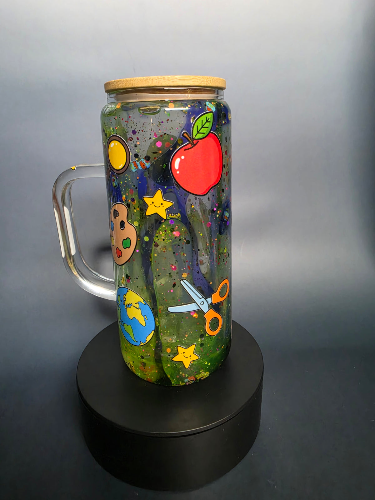 20oz teachers appreciation glass tumbler