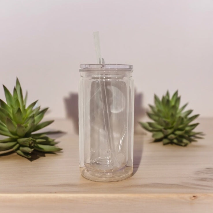 Customized 16oz snow globe tumbler