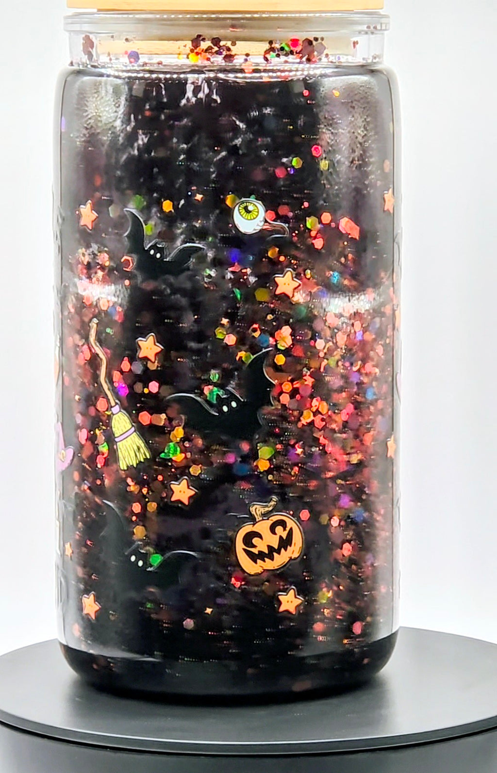 Spooky Halloween 16 oz snow globe tumbler