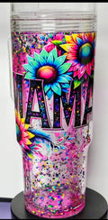 Mama snow globe 40 oz tumbler