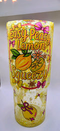 Easy peasy, lemon squeezy. 40oz snow globe tumblr with fake ice