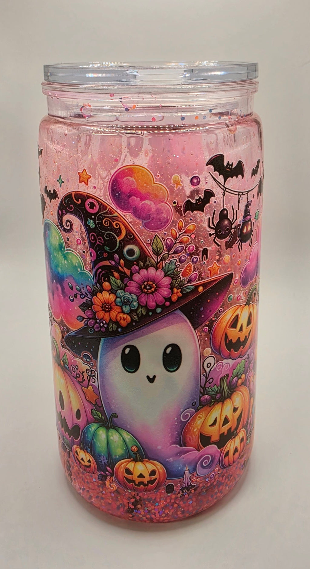 Glow in the dark 16oz snow glow tumblr with ghost