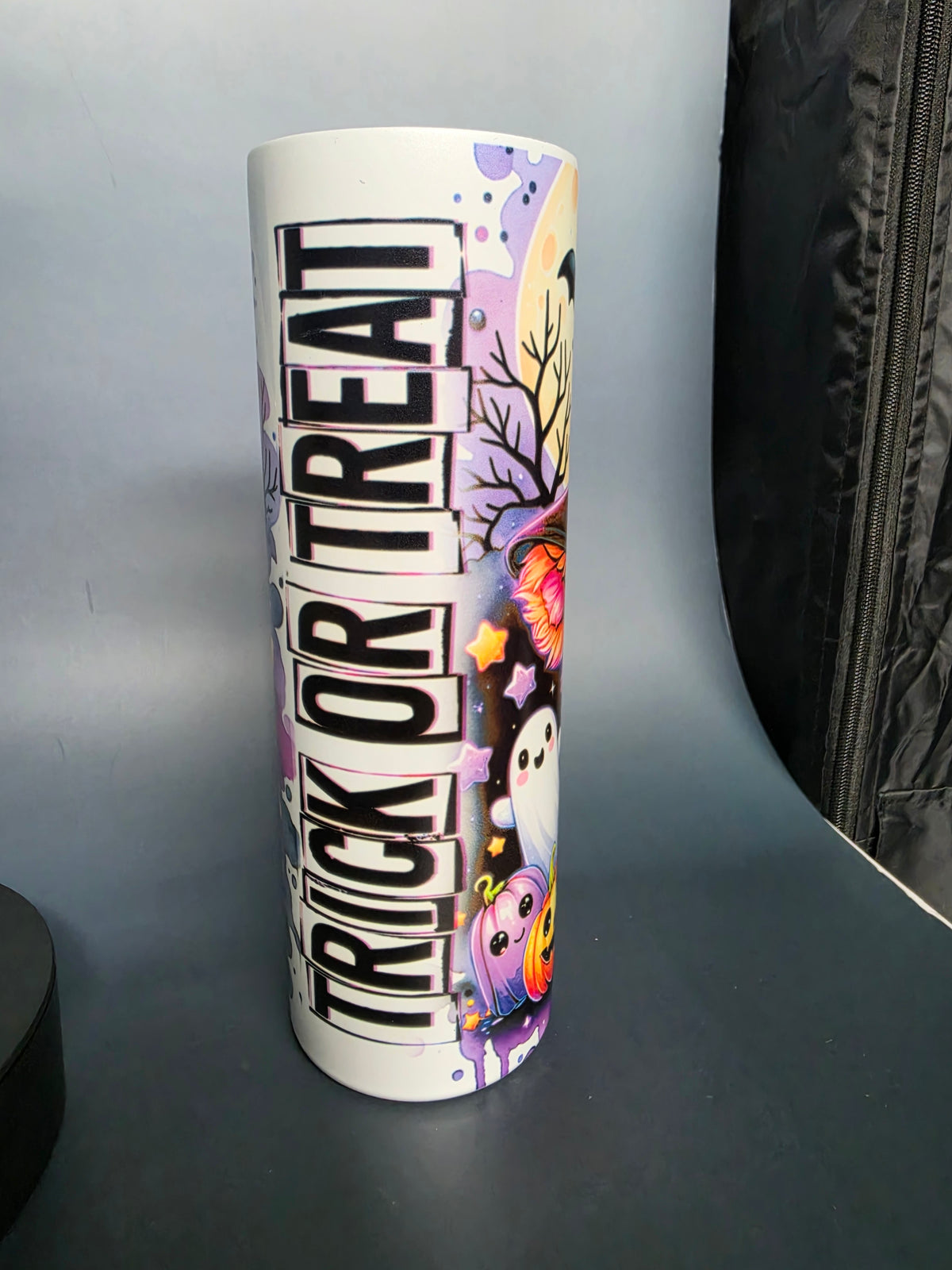 30oz Glow in the dark halloween cow tumbler